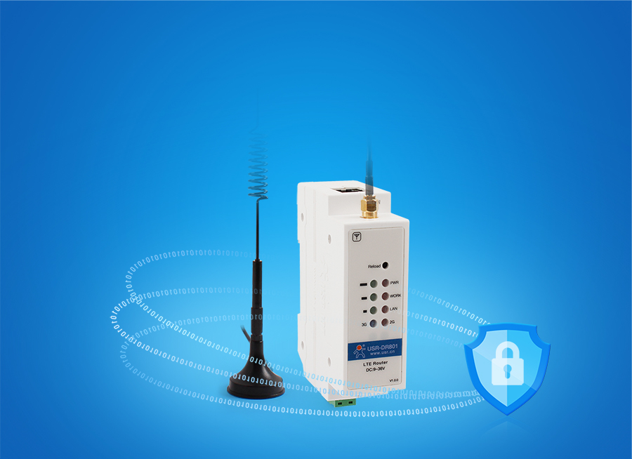 導軌式4g工業(yè)路由器可支持VPN Client